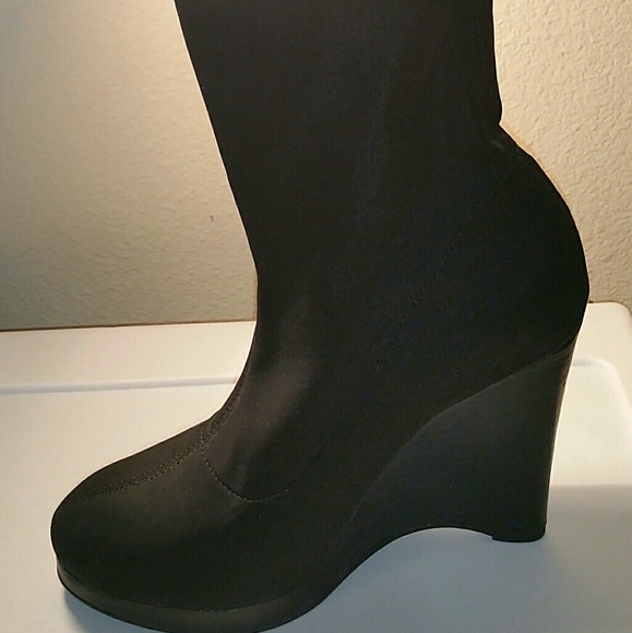 Black Sock Boots - Picture 1 of 3